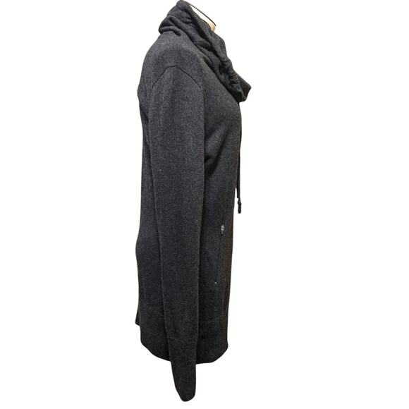 Telluride Clothing Womens Charcoal Wool Blend Cowl Neck Long Sleeve Dress Sz L - Picture 5 of 12